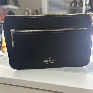 Kate Spade Black Leather Wristlet